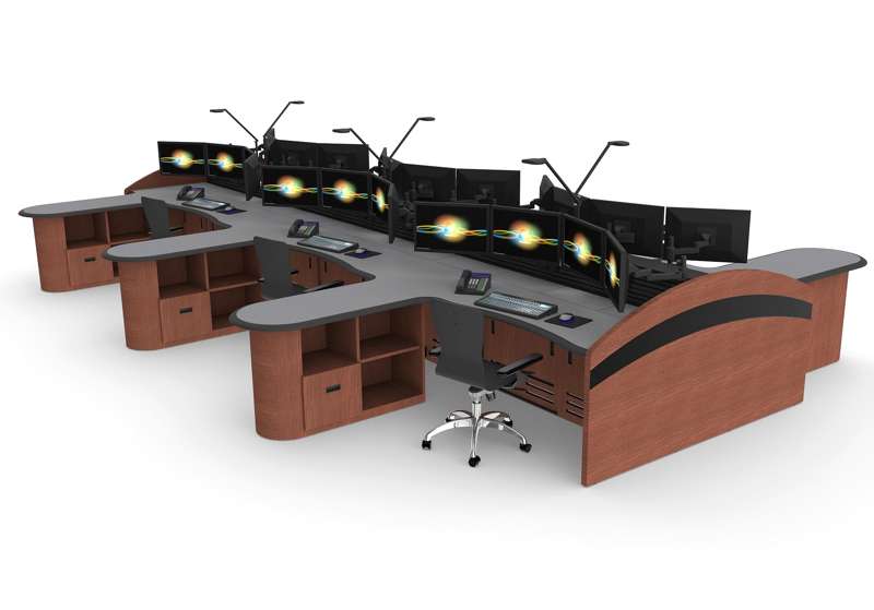 Summit Enterprise Control Room Furniture rendering