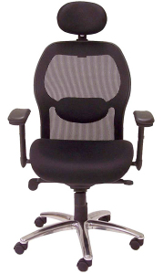 Advanced Ergonomic Mesh Back Ultra Task Chair w/ Headrest - Front