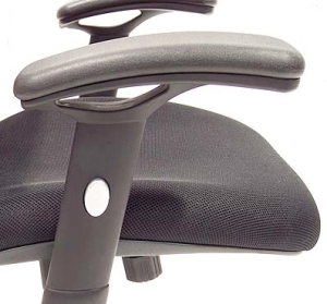 Advanced Ergonomic Mesh Back Ultra Task Chair w/ Headrest - Side, Close