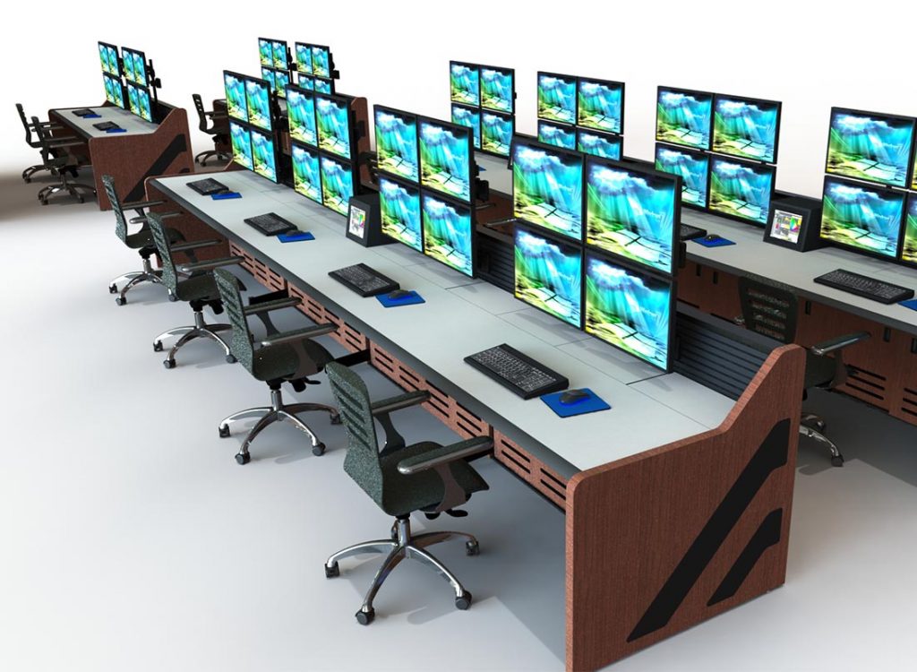Summit Enterprise Control Room Furniture Rendering