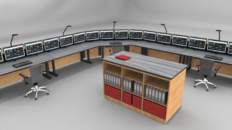 2018 Summit Edge Deluxe Control Room Console Furniture 38