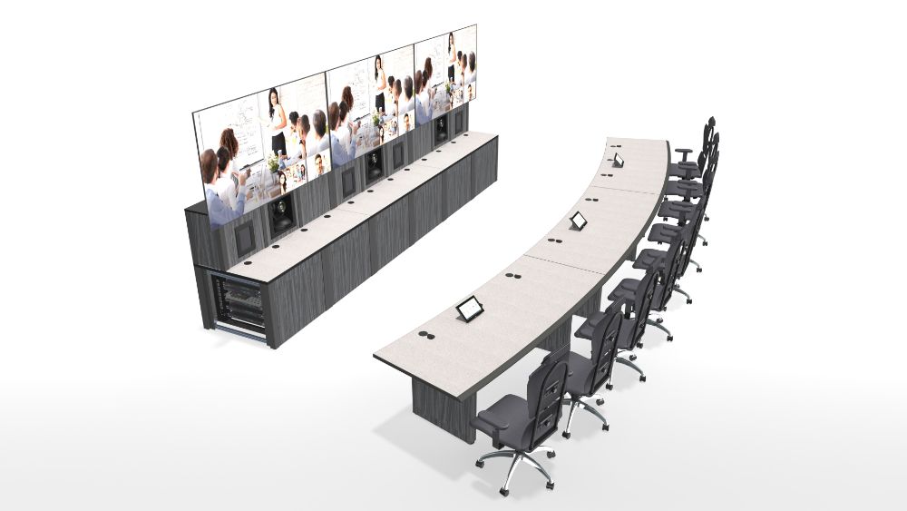 VideoConferencingSystemsHardware Inracks NOC Control Room