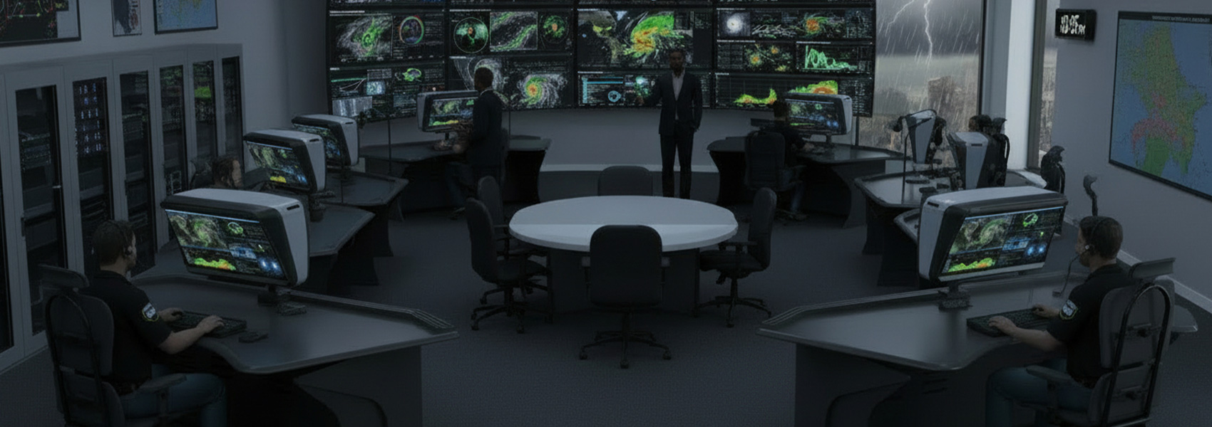 EOC Emergency Operations Center Ultra Reality XR Display and Console Solution