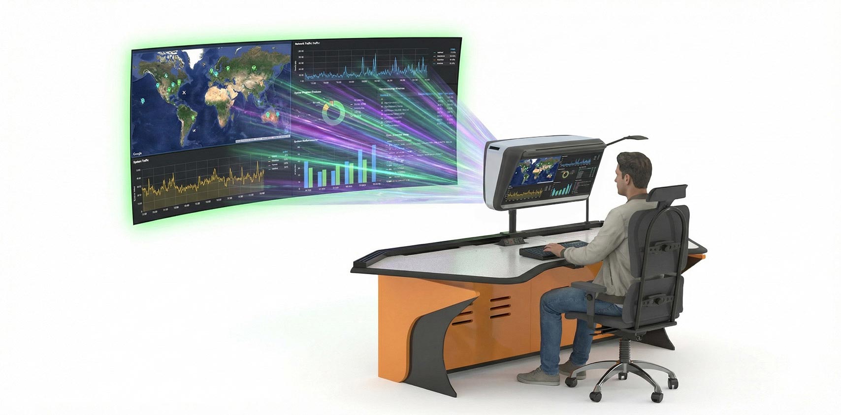 Inracks XR Console Display Brelyon Compatible Monitor