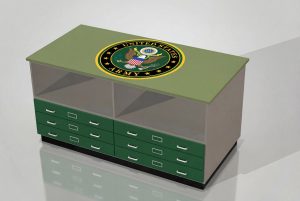 United States US Army map table