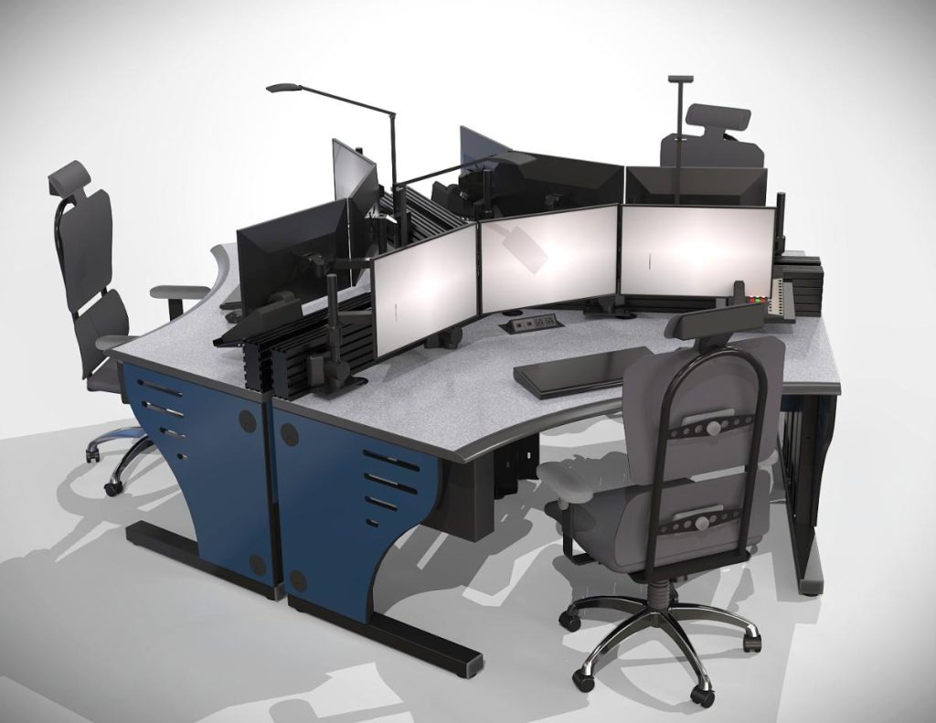 Edge static console furniture workstation